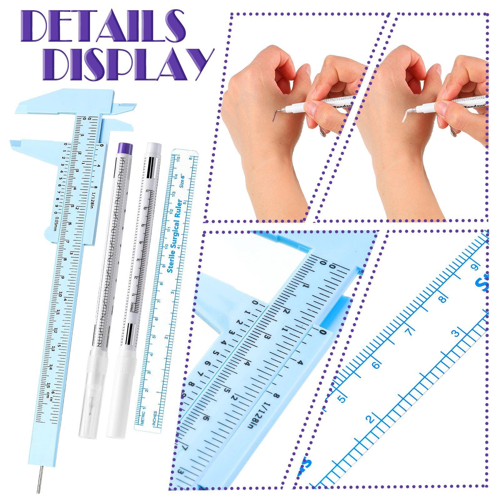 Teling paper rulers fanned out showing disposable templates and hygiene benefit