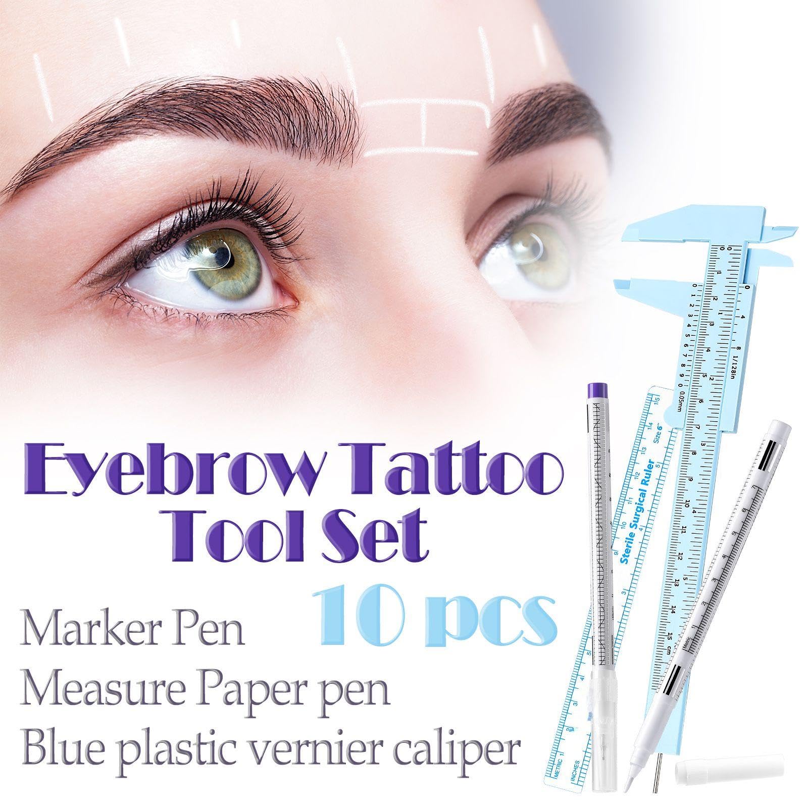Teling white and purple skin markers highlighting visible contrast on skin