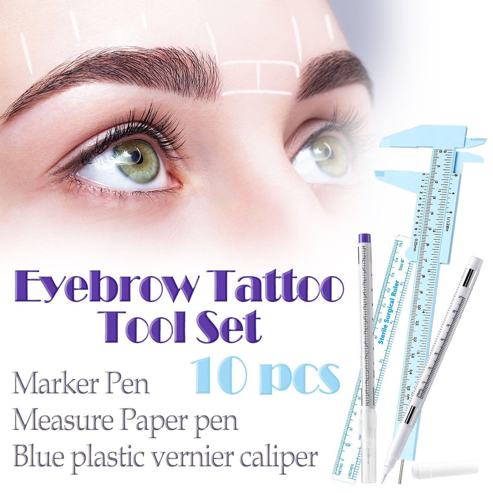 Teling white and purple skin markers highlighting visible contrast on skin