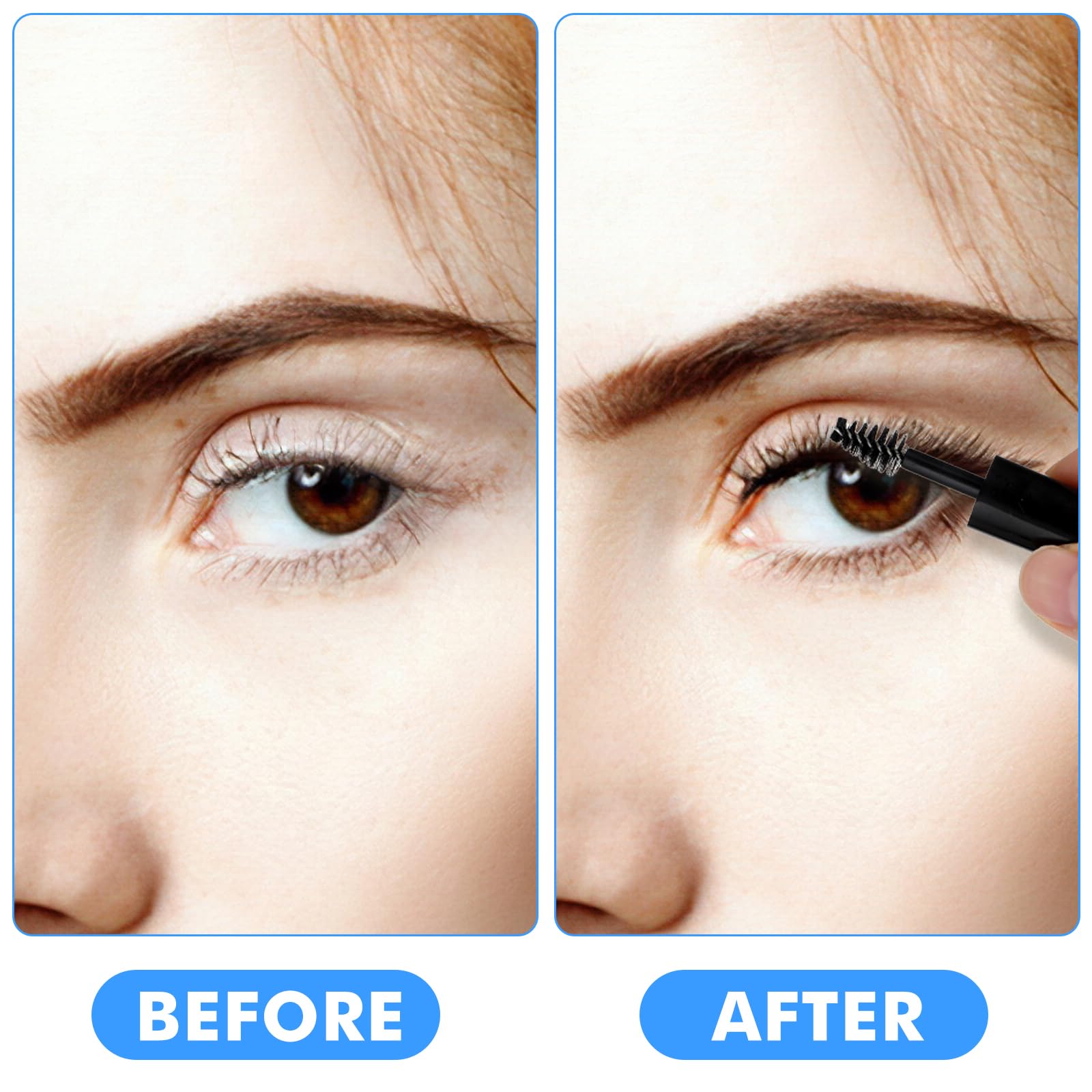 Telooco hand applying brow oil with wand, precise controlled application benefit