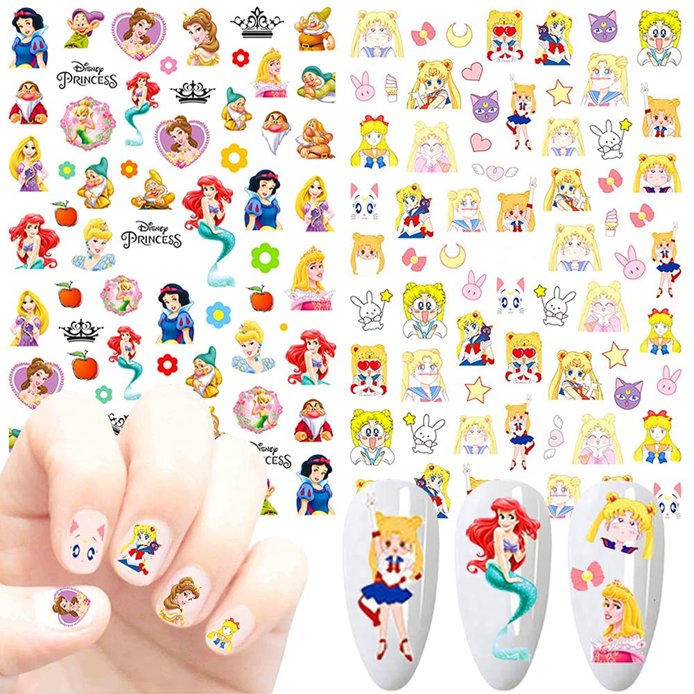 Temote stickers applied on nails in use showing finished design and instant style boost
