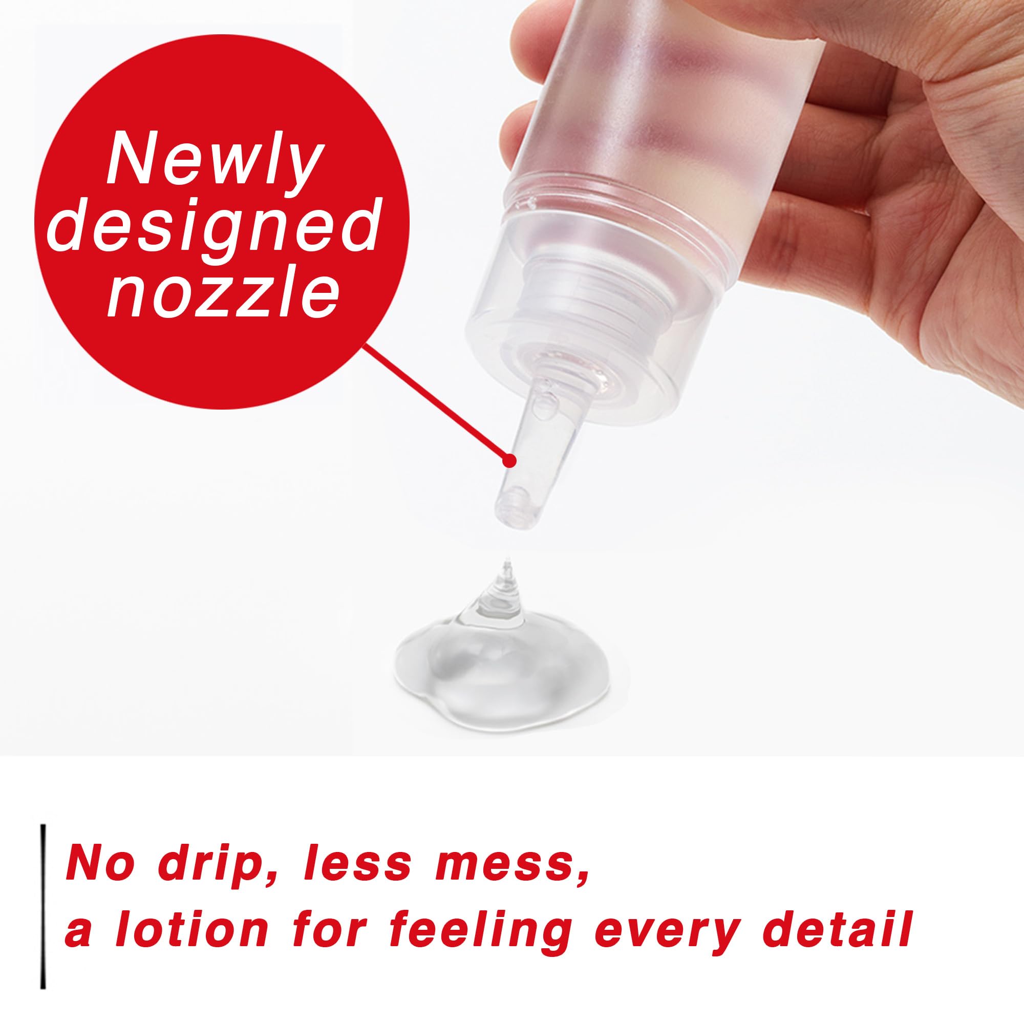 TENGA nozzle close-up highlighting long applicator for precise, mess-free placement