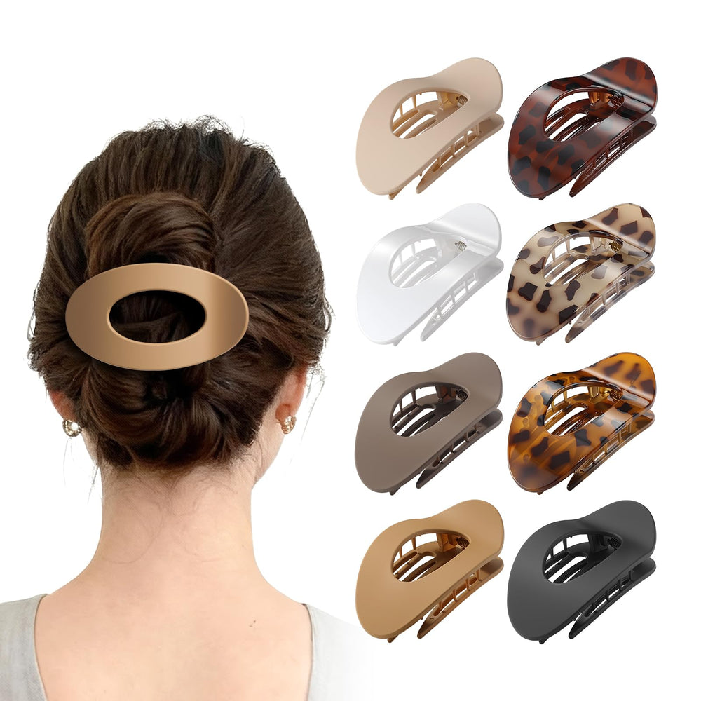 Tengantongda front packaging showing eight matte flat clips, handy set for daily styling