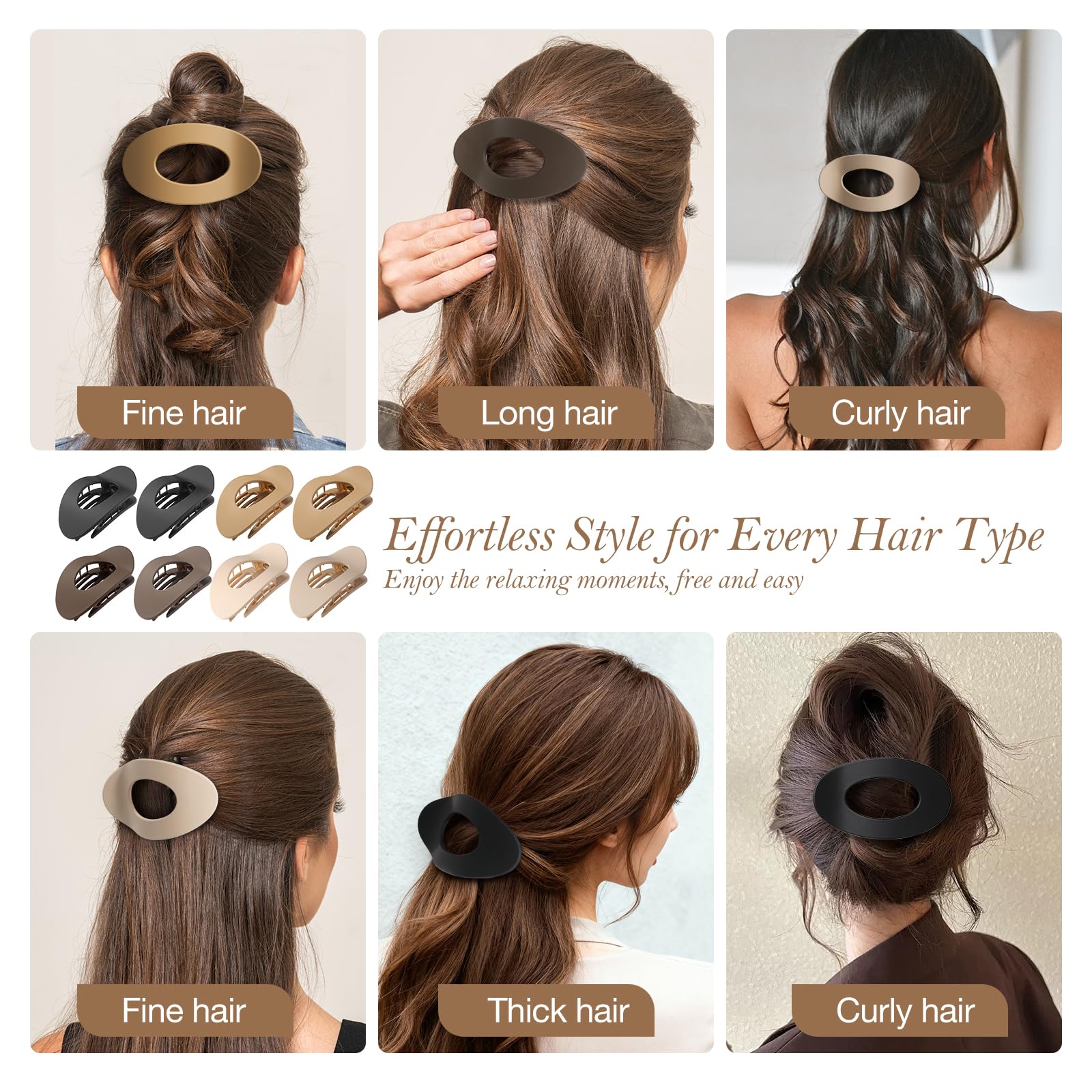 Tengantongda clip holding fine smooth hair, prevents slipping for thin strands