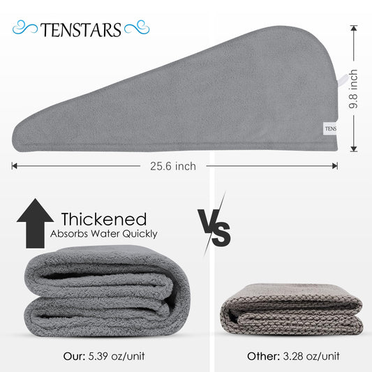 TENSTARS coral velvet close-up displaying 320GSM plush texture for fast absorbency