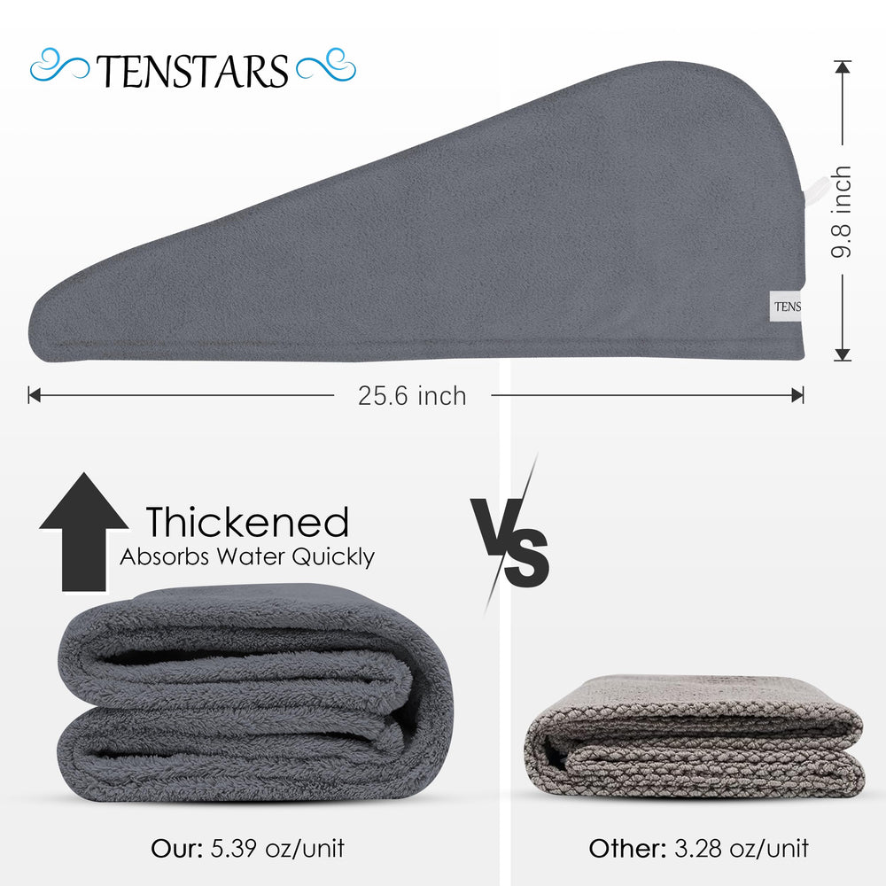 TENSTARS label and care tags showing washing instructions to maintain absorbency