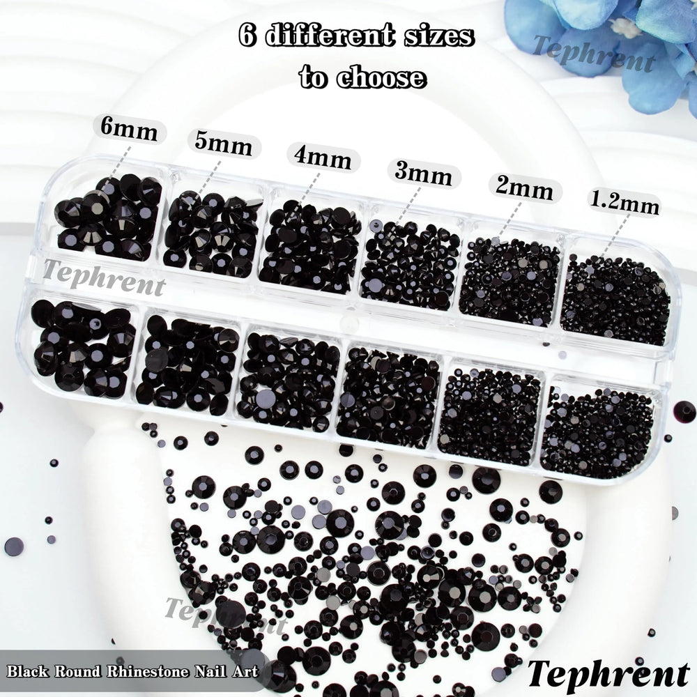 Tephrent close-up of black resin crystals showing texture and durable smooth finish for lasting shine