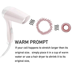 Teqifu close-up spiral texture highlighting smooth TPU that prevents tangles