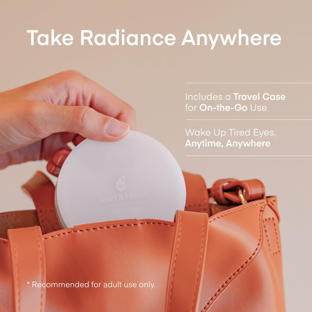 TEREZ & HONOR travel case with jar illustrating portability for trips
