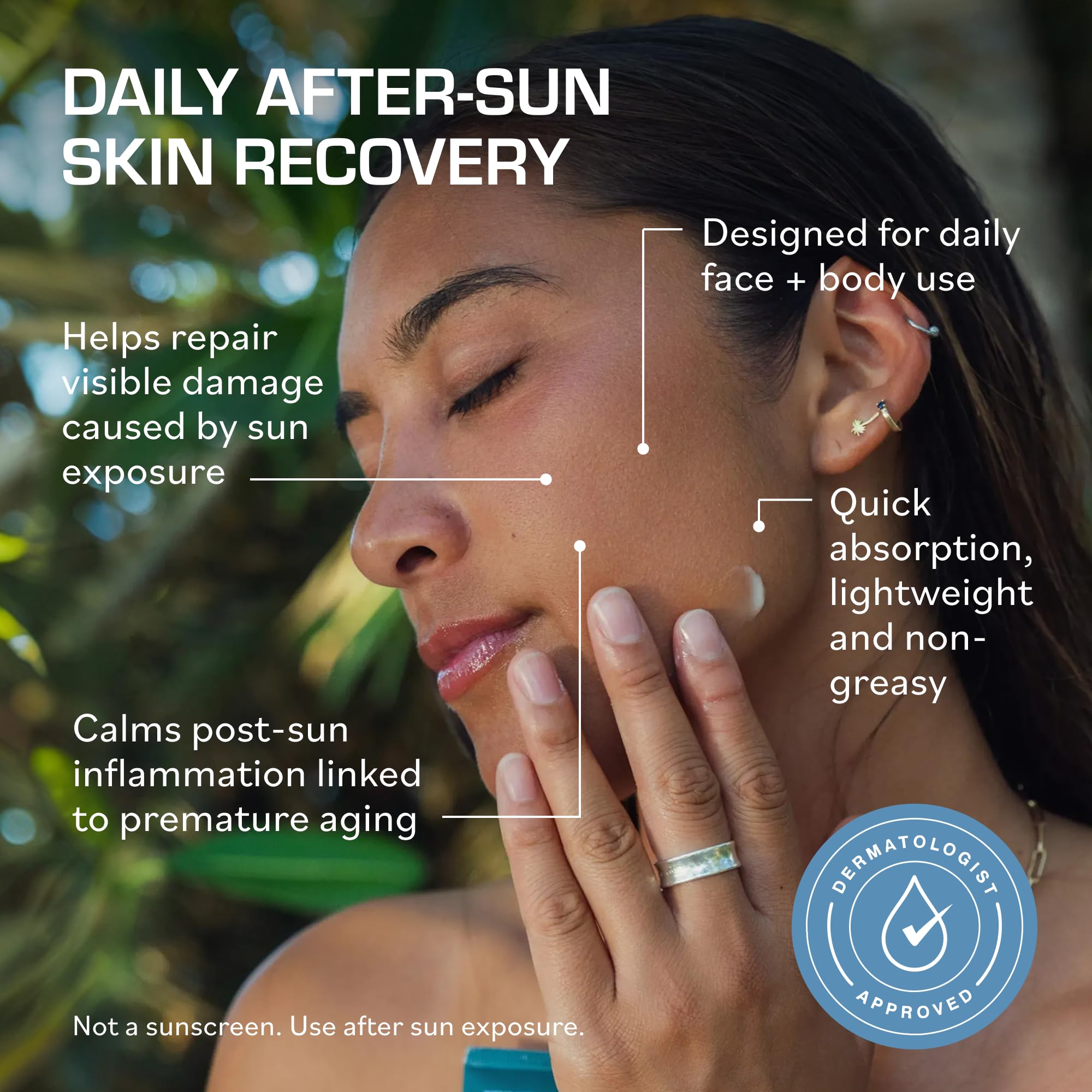 TERNS applied to forearm demonstrating even coverage and improved skin feel