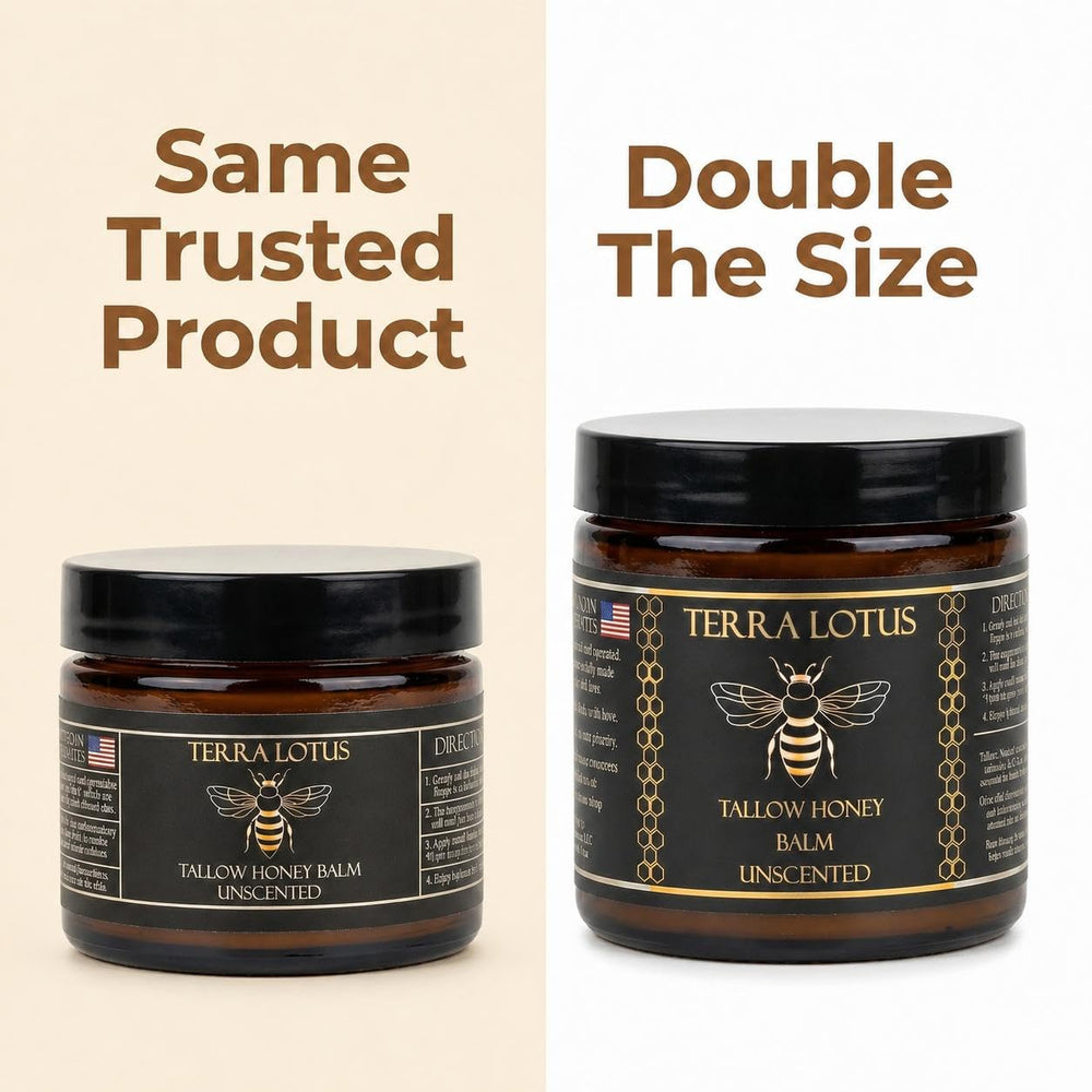 Terra Lotus creamy balm texture close-up showing smooth spreadability and rich hydration