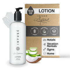 Terra Pure front packaging showing clean white tea and coconut branding for guest appeal