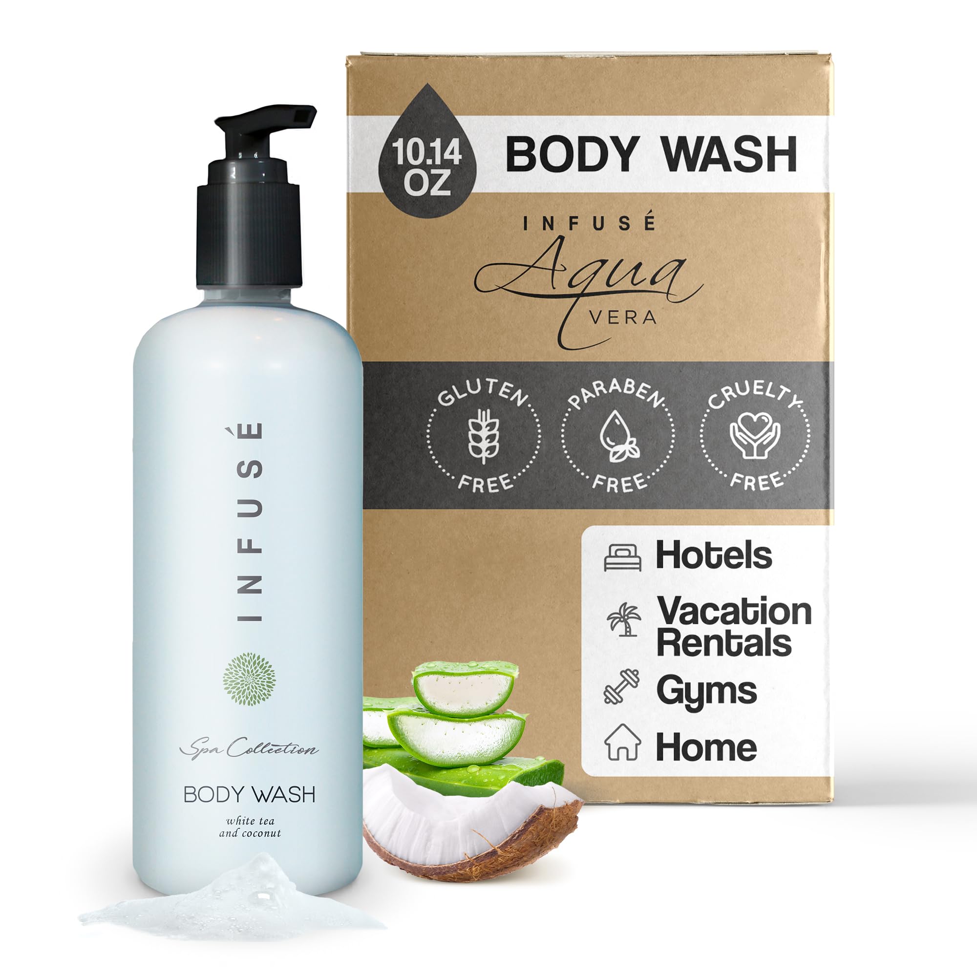 Terra Pure front label view showing clean branding and guest-ready look