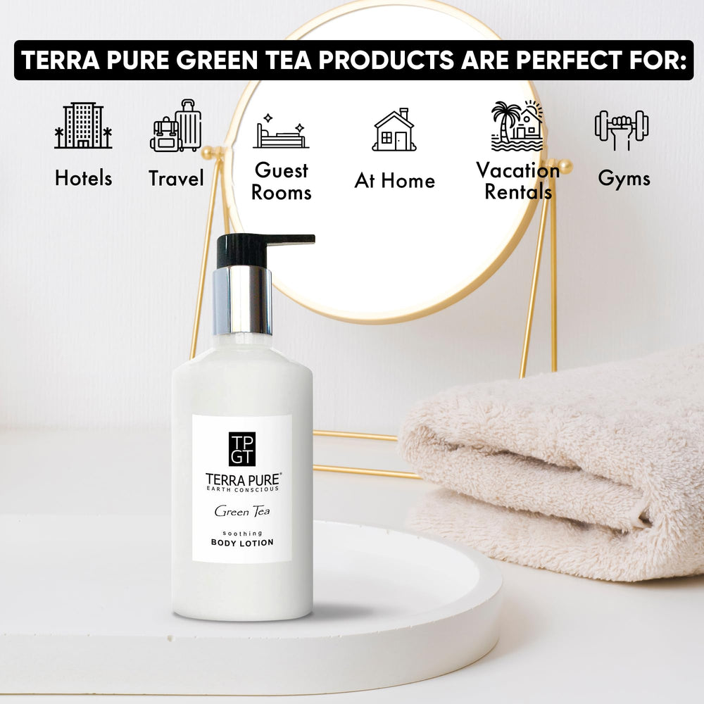Terra Pure pump detail close-up demonstrating smooth dispensing and durable matte finish for easy guest use