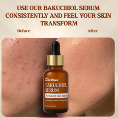 TERRAFIQUE serum texture drop on fingertip highlighting quick absorption benefit