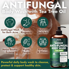 Terramed applied to feet showing antifungal care and odor control
