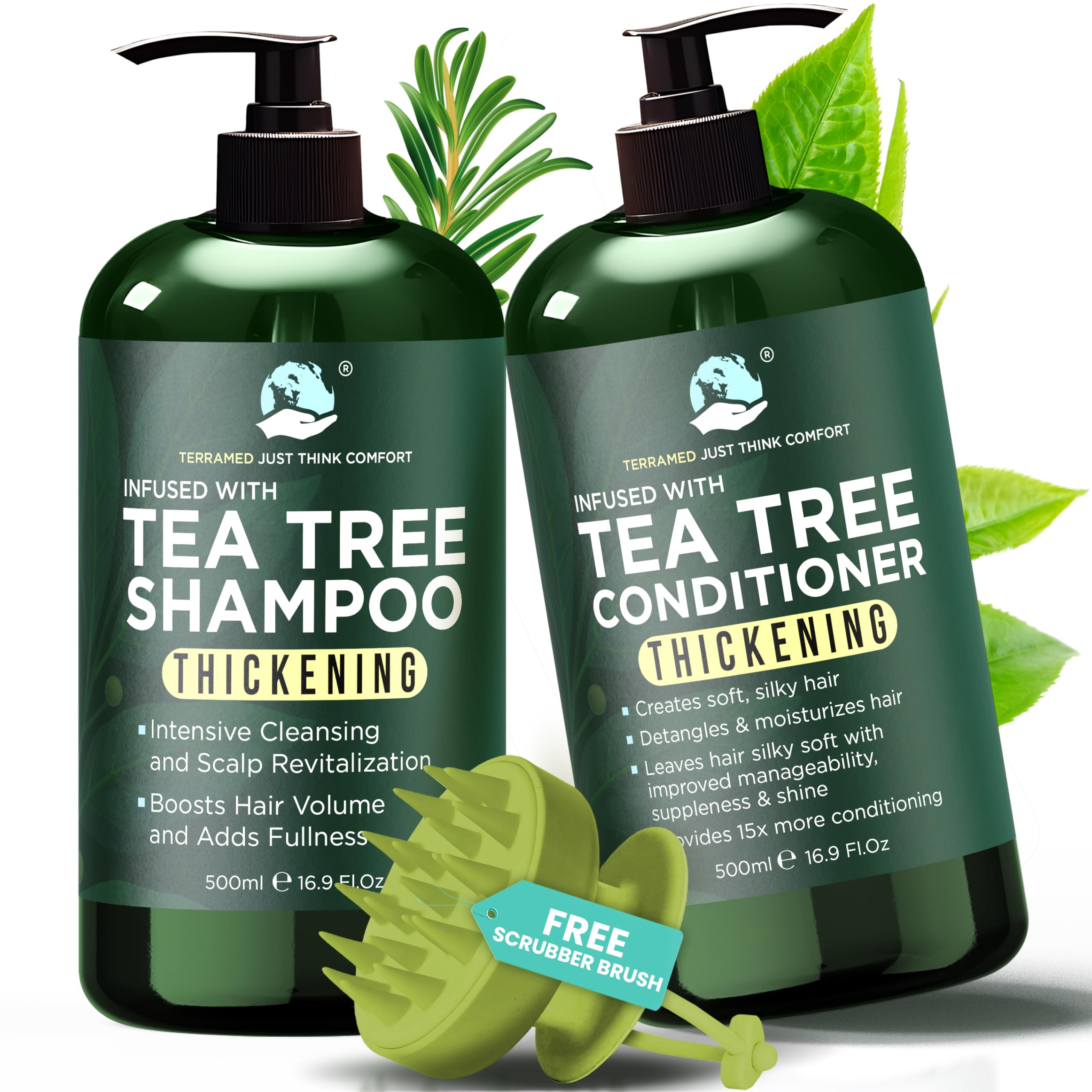 Terramed Just Think Comfort front packaging showing product duo and benefits