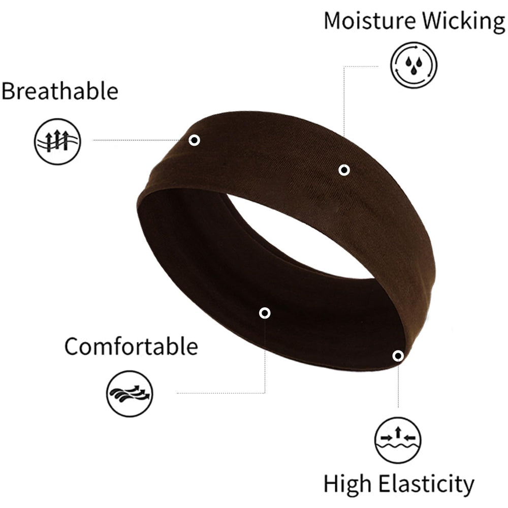 TERSE headband worn by model during workout for secure hold