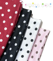 TERSE overhead shot of six polka dot patterns offering outfit matching options