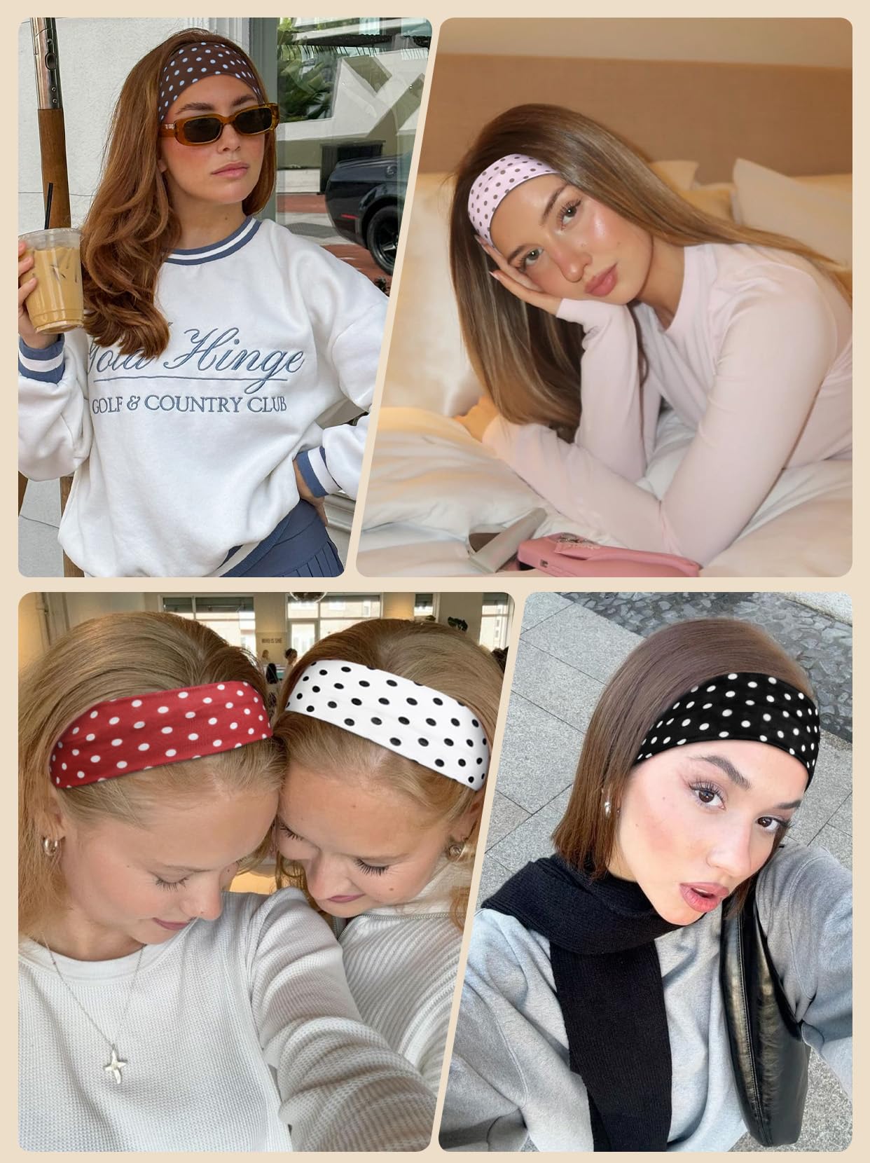 TERSE flat-lay of three headbands showing pattern variety for styling