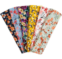 TERSE front view of seven-pack headbands showing variety and easy styling benefit