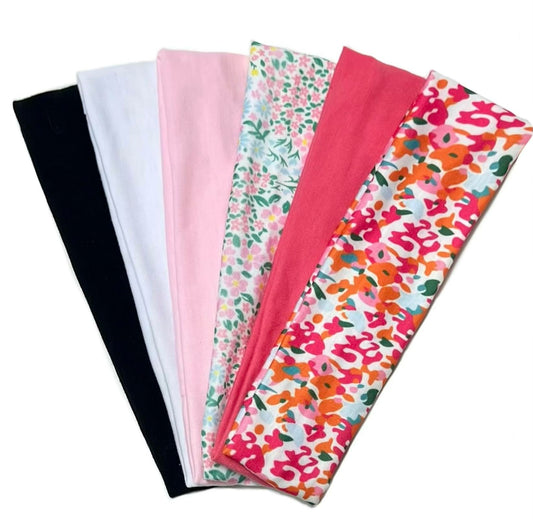 TERSE seven-pack front view showing entire headband set and quick styling benefit