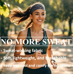 TERSE headband worn by runner demonstrating non-slip performance benefit