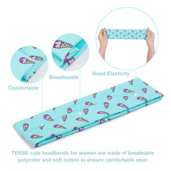 TERSE headband worn during yoga demonstrating secure non-slip hold
