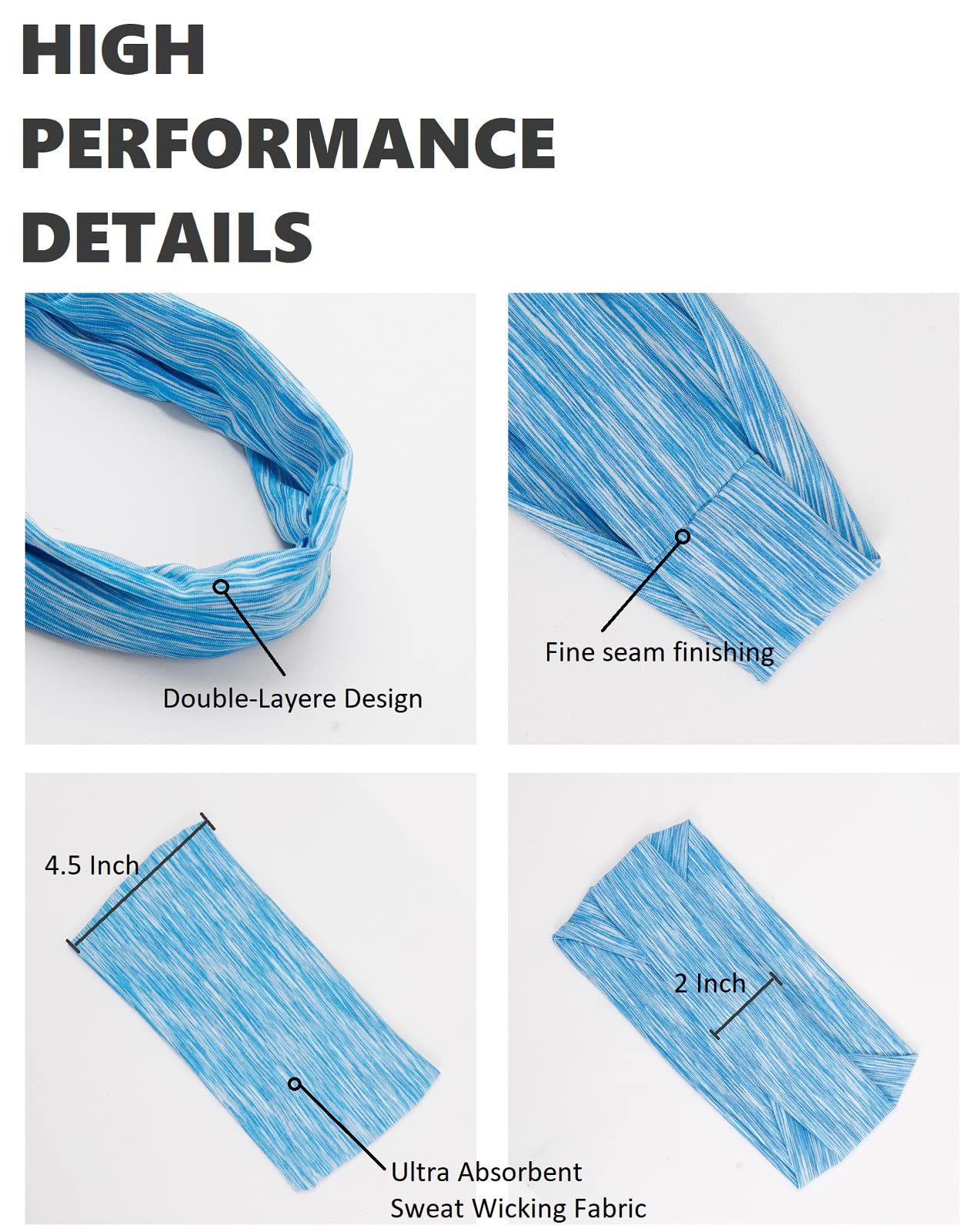 TERSE headband on runner outdoors showing sweat control and focus support