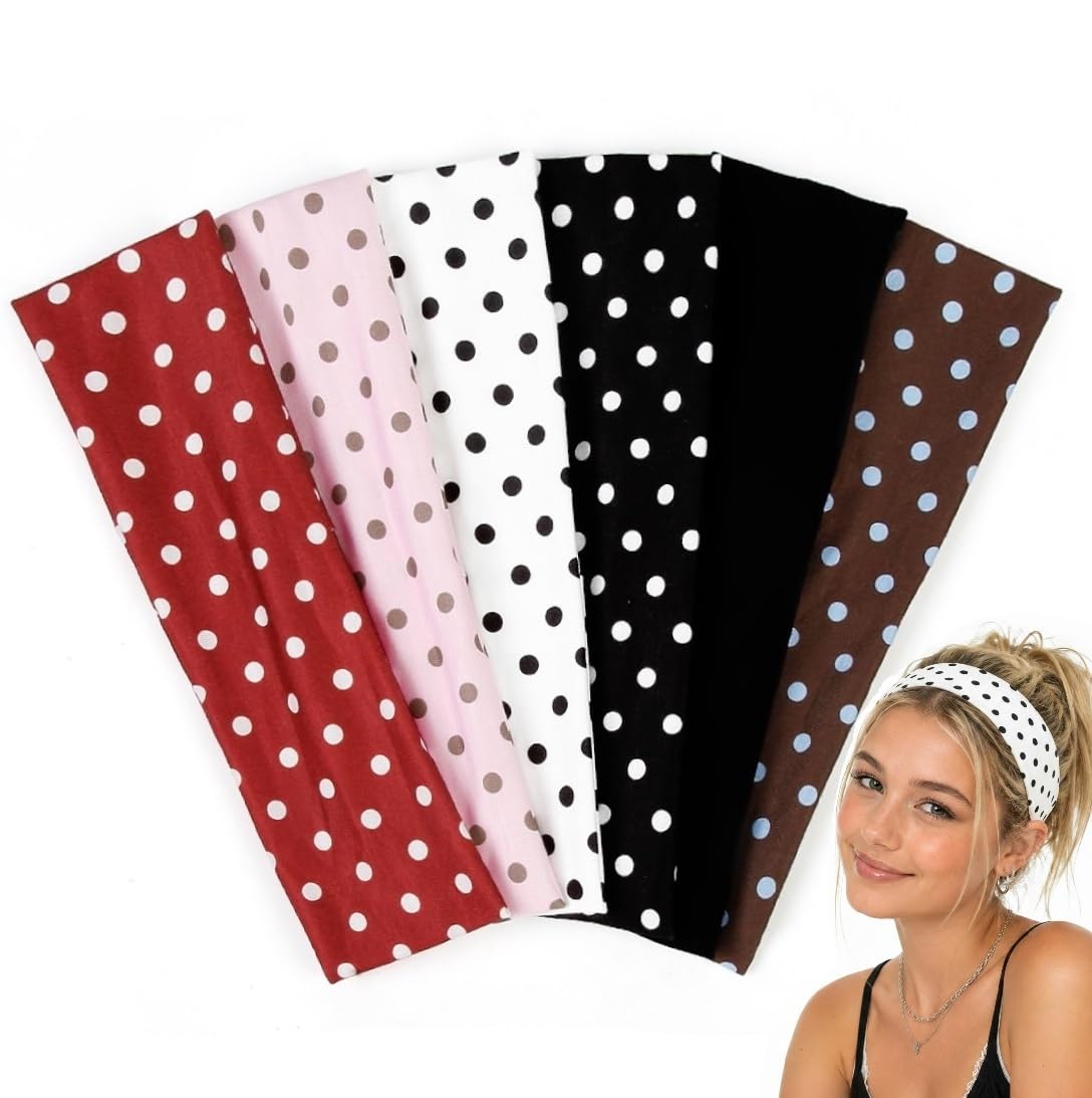 TERSE front packaging showing six polka dot headbands and clear set benefit