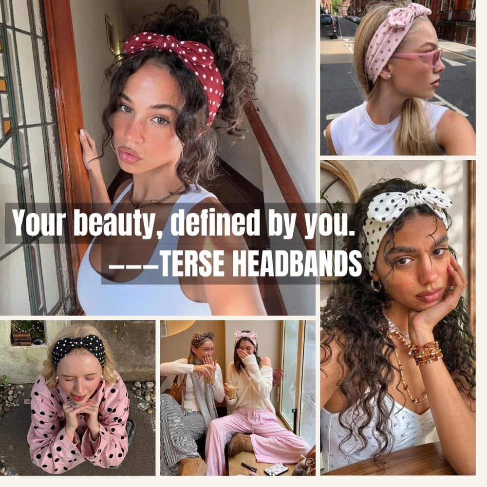 TERSE hand holding headband showing scale and wearable 3.5-inch width