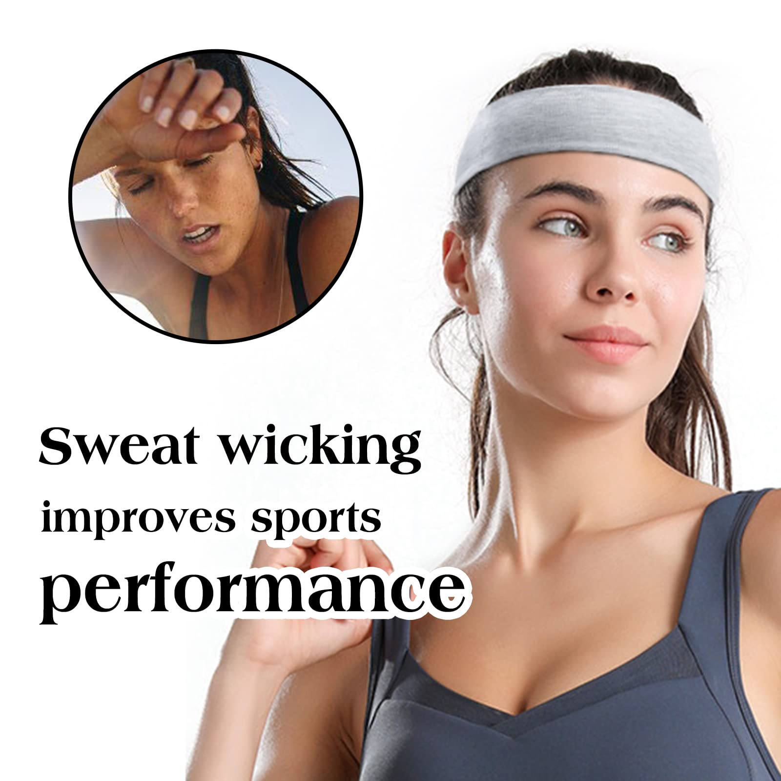 TERSE flatlay of six black headbands demonstrating value pack supply