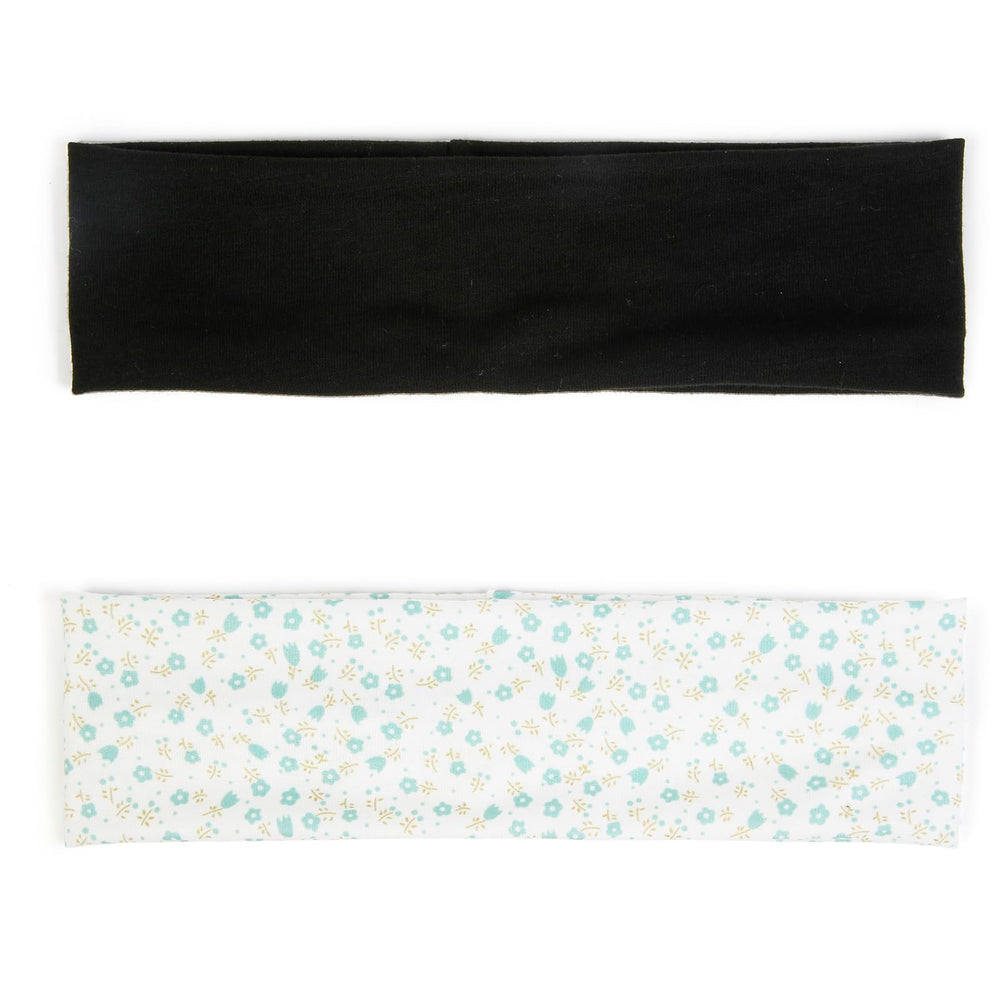 TERSE woman wearing floral headband demonstrating casual look