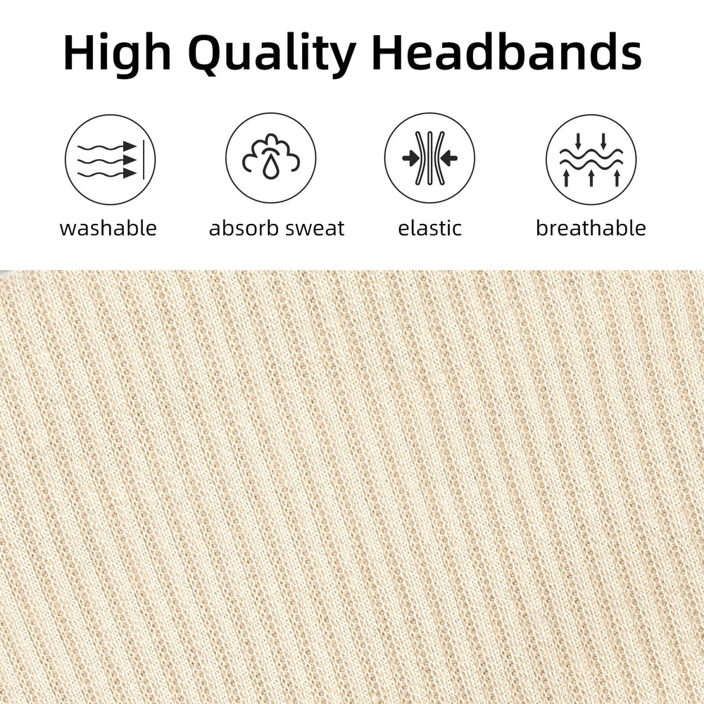 TERSE headband worn during yoga showing non-slip hold and sweat resistance