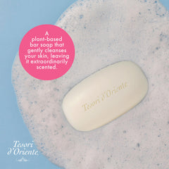 Tesori d'Oriente ingredients label close-up displaying Amla and Aloe Vera benefit