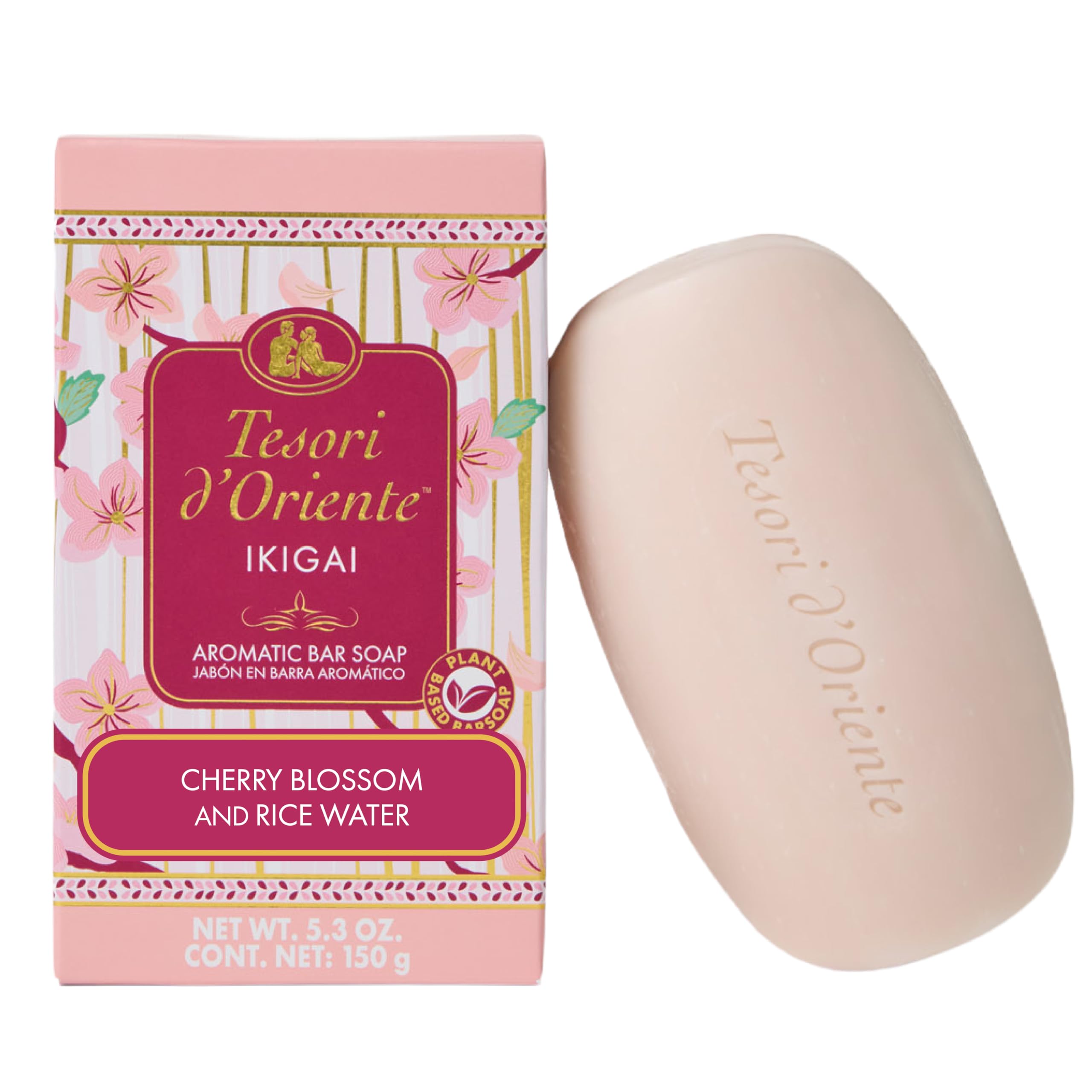 Tesori d'Oriente Ikigai front packaging showing bar and cherry blossom design for appealing presentation
