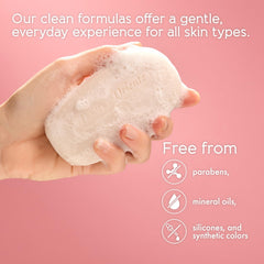 Tesori d'Oriente Ikigai lather on hand demonstrating rich foam and gentle cleansing benefit