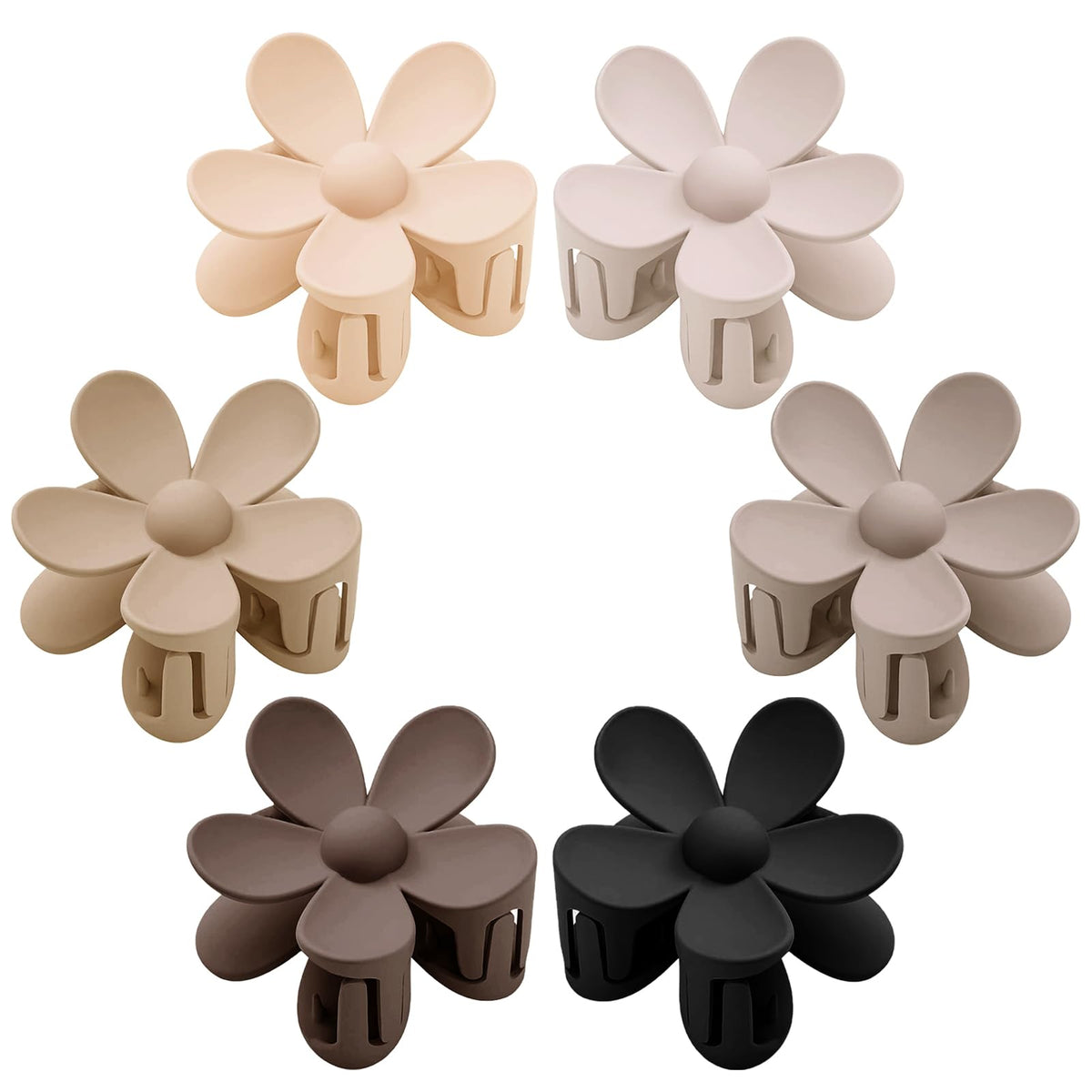 Tetizo front packaging showing six matte daisy clips and organized colors for easy gifting