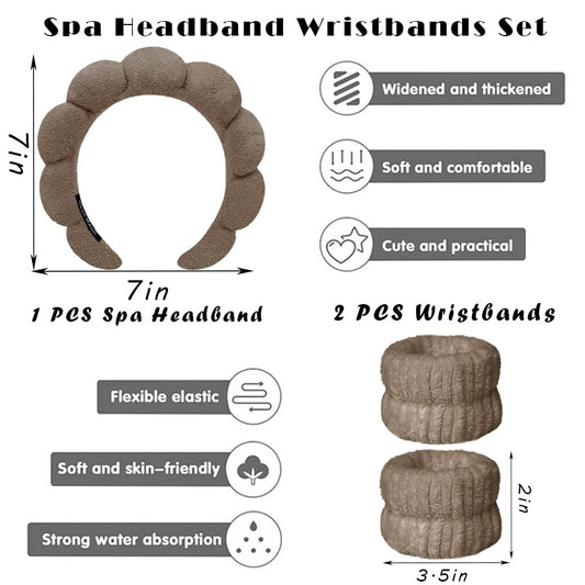 Tetizo headband close texture showing terry cloth and sponge, soft comfortable fit