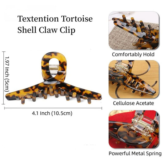 Textention close-up of tortoise-shell cellulose acetate pattern, stylish durable finish