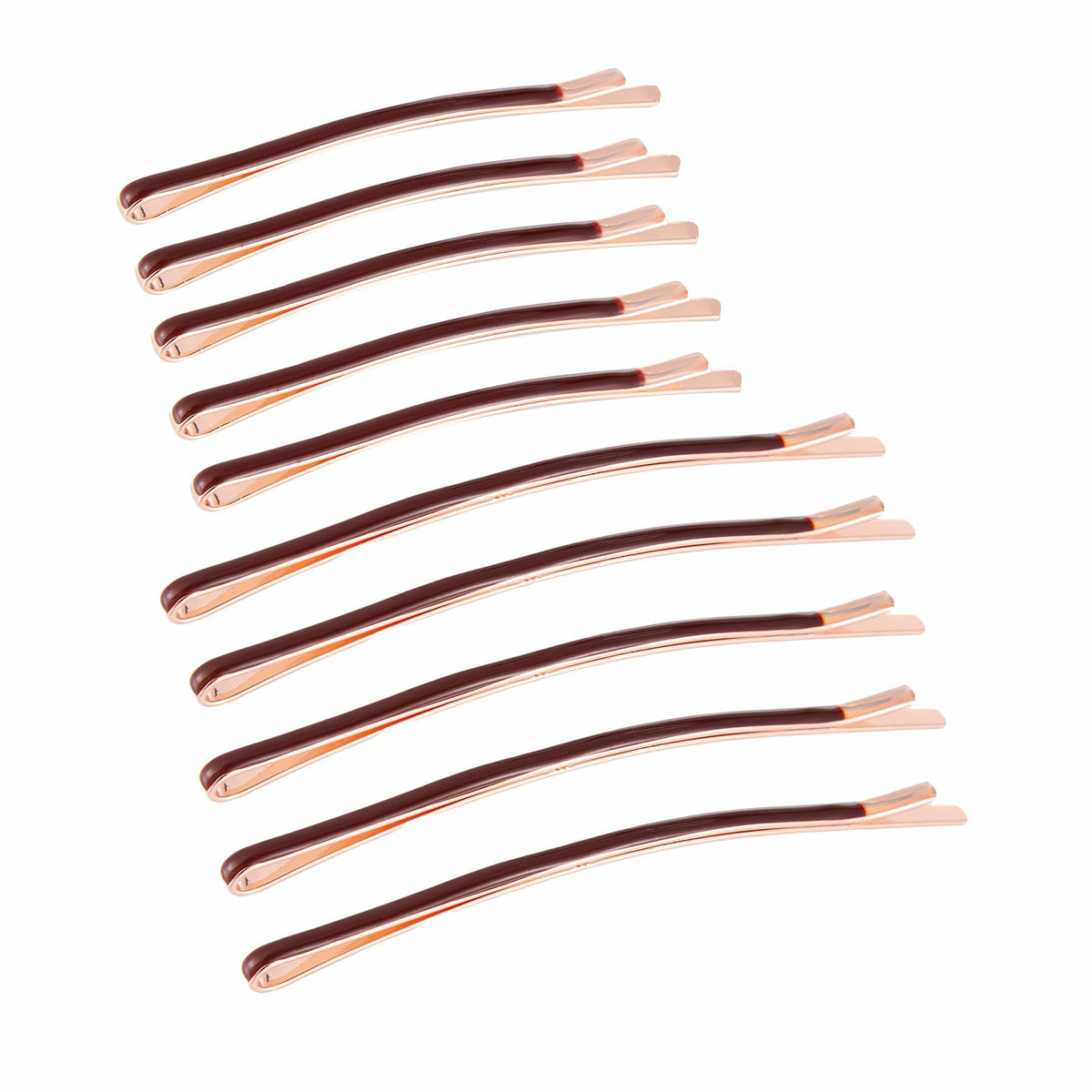 Textention front packaging showing full 10-piece brown set and benefit of durable hold