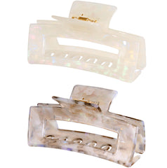 Textention front packaging showing two tortoise shell clips for stylish secure holds