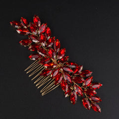 Teyglen close-up rhinestone detail highlighting red crystals and fine craftsmanship
