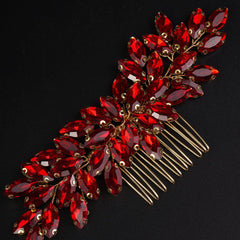 Teyglen comb in hair styling side placement adding sparkle and secure finish
