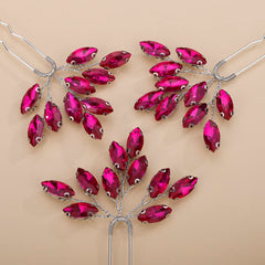 Teyglen pins styled on a bride outdoors showcasing romantic color accent