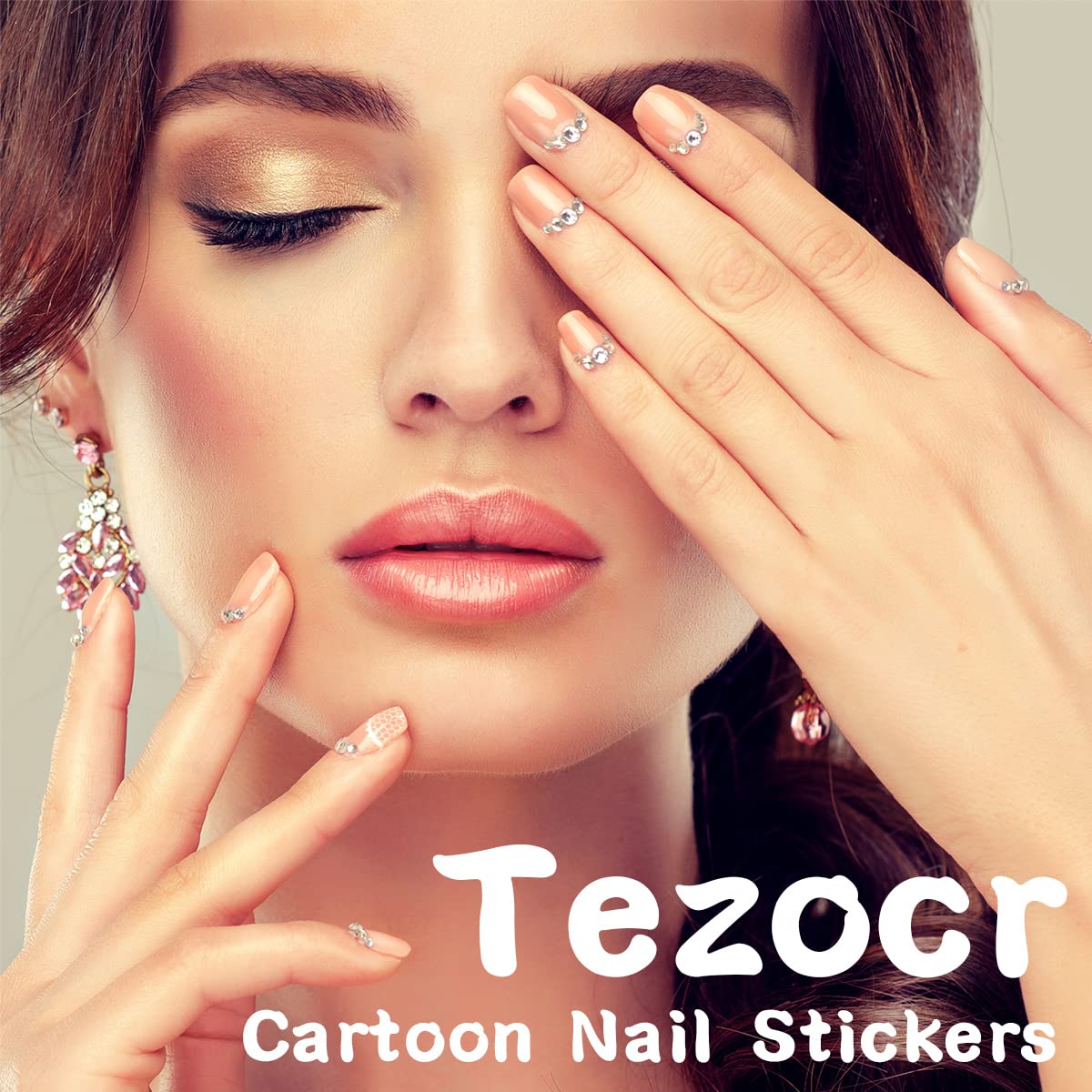 Tezocr sticker sheet beside a coin showing scale and helping choose correct sizes