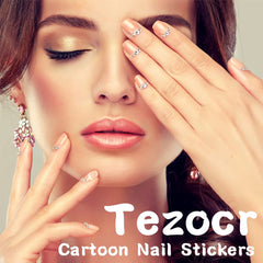 Tezocr sticker sheet beside a coin showing scale and helping choose correct sizes