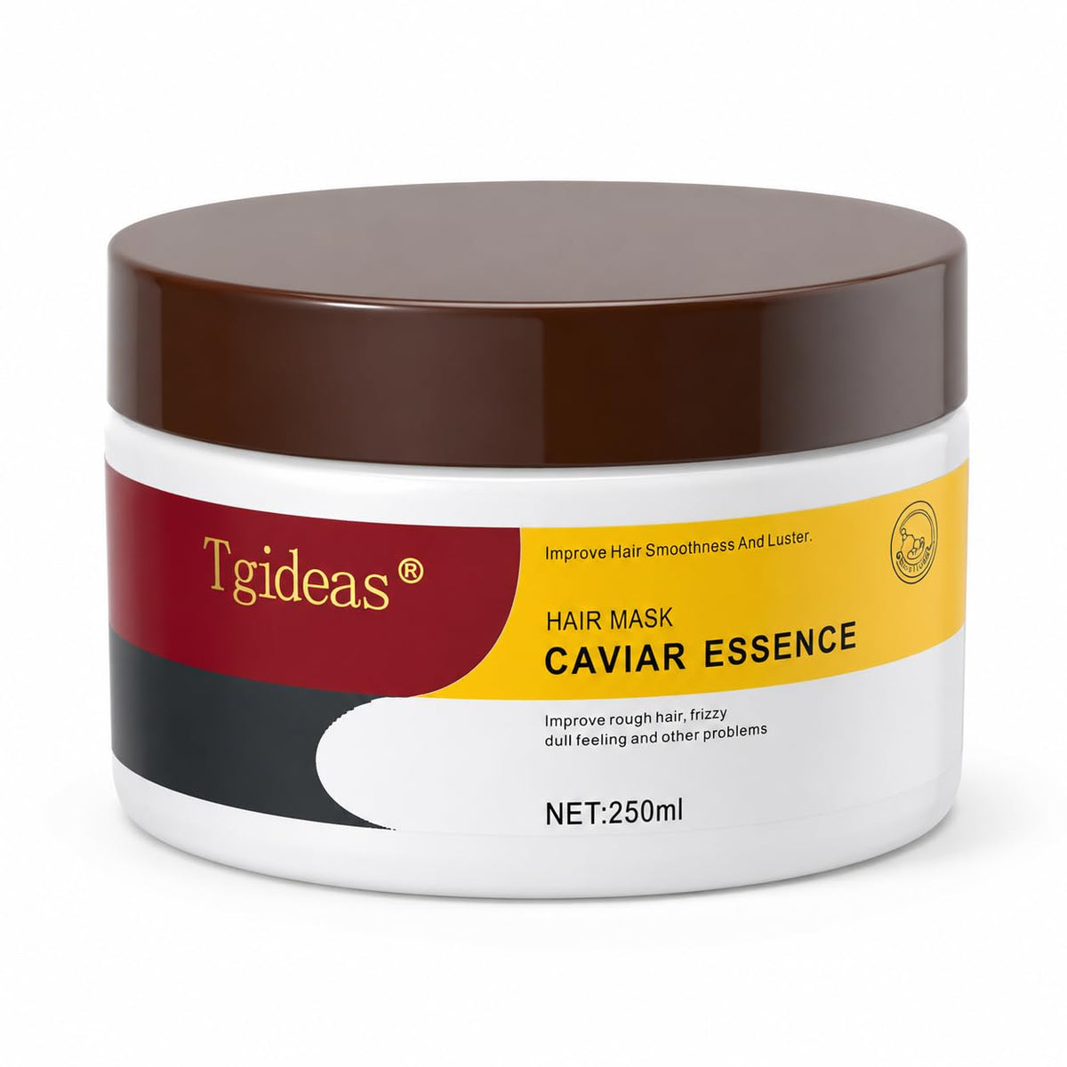 Tgideas jar front view showing label and 8.45 oz size, highlights product benefit