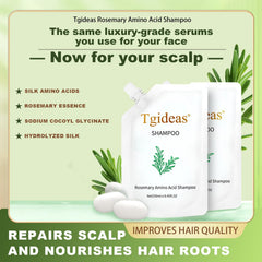Tgideas label close-up highlighting clean-ingredient list and rosemary mention for transparency