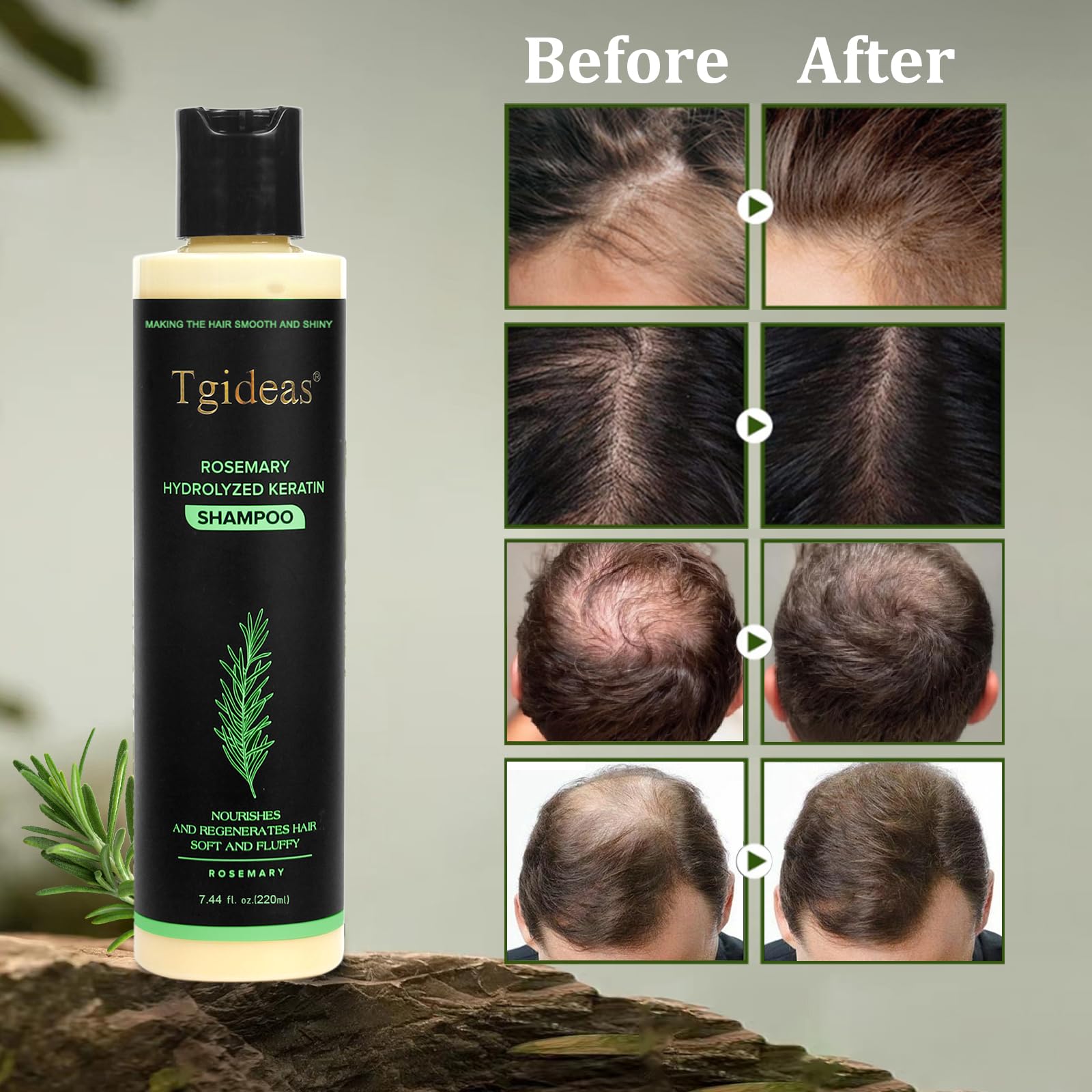 Tgideas dispensing shampoo foam from bottle to demonstrate lather benefit
